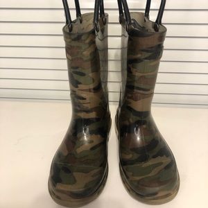 Western Chief Kids Light-up Rain Boots Size 9 Camo